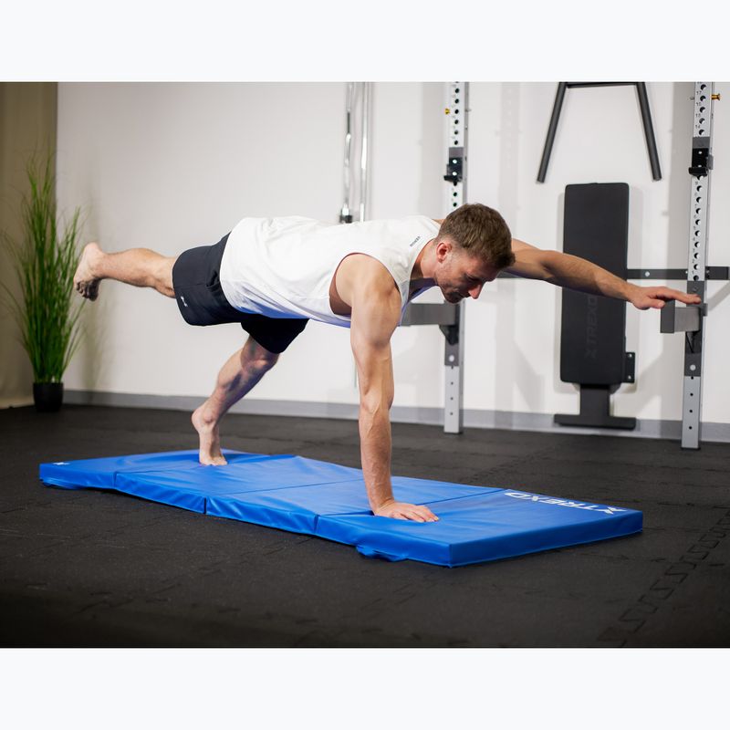Skládací gymnastická matrace XTREXO 195 x 80 x 5 cm blue 12