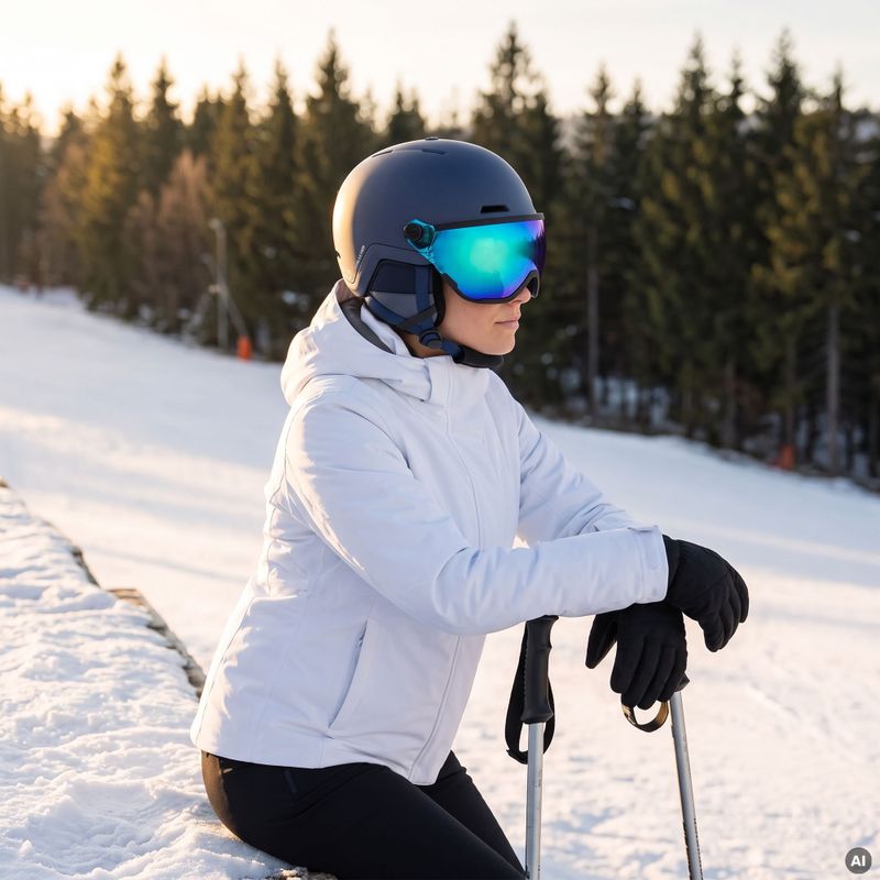 Lyžařská helma ATTABO Avens 2.0 Visor modrá 8