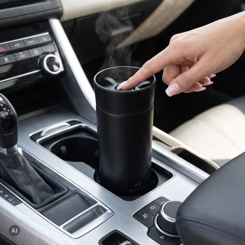 Termohrnek Kadva 360 ClickDrink Black 4