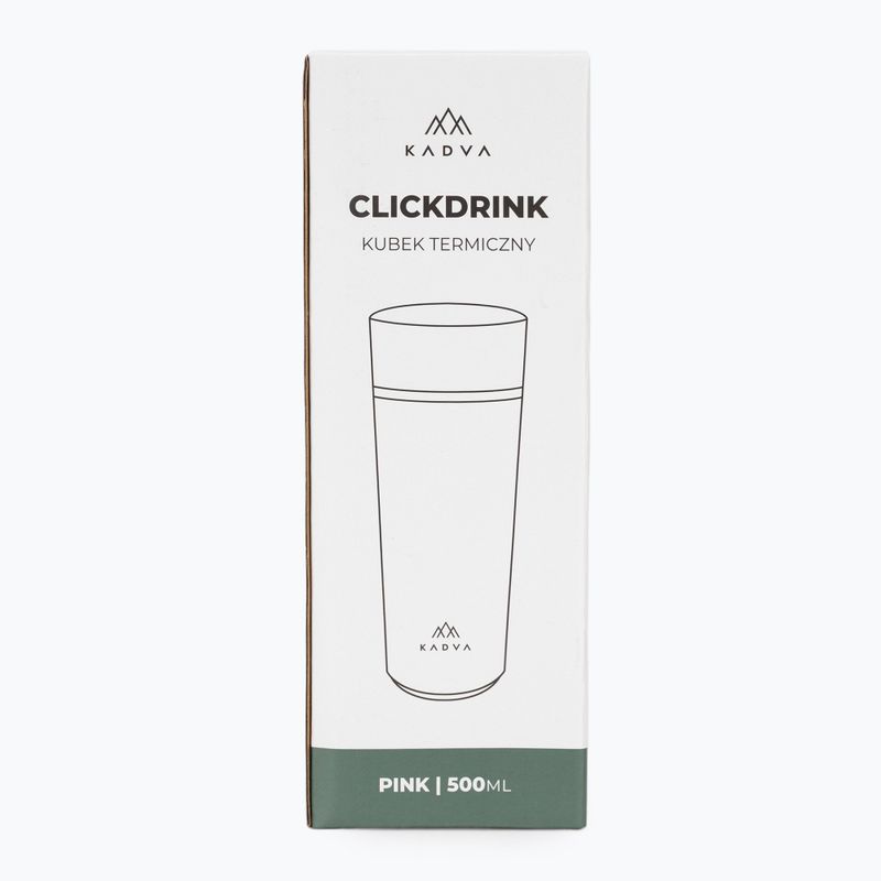 Termohrnek Kadva 360 ClickDrink Pink 12