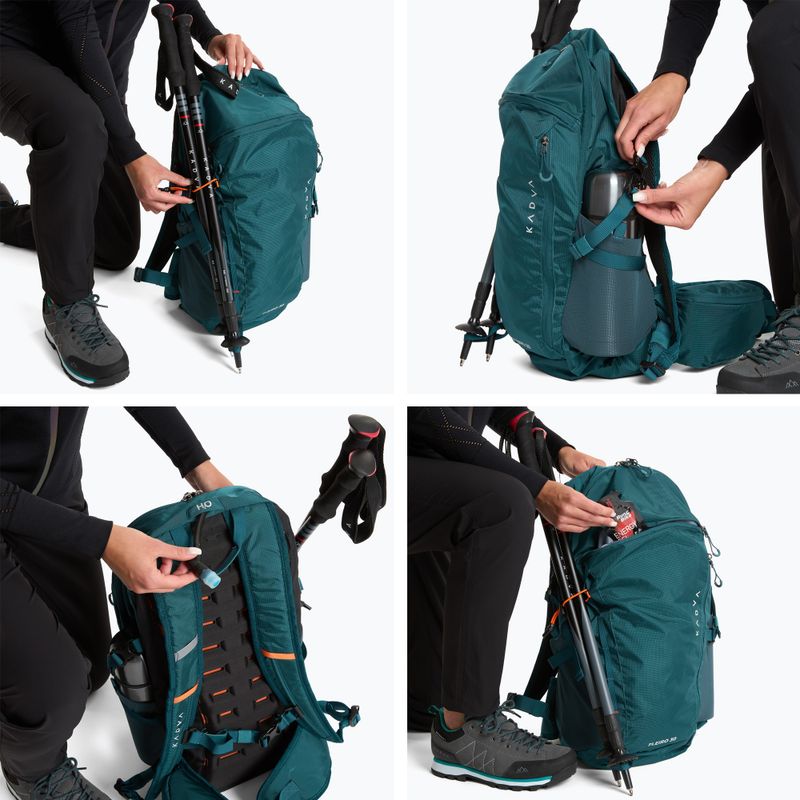 Turistický batoh KADVA Fleiro 30 l tmavě mořská 13