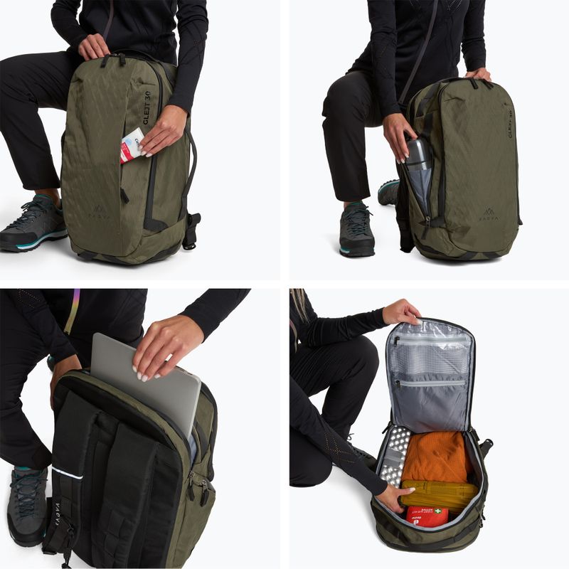 Turistický batoh KADVA Glejt 30 l zelený 12
