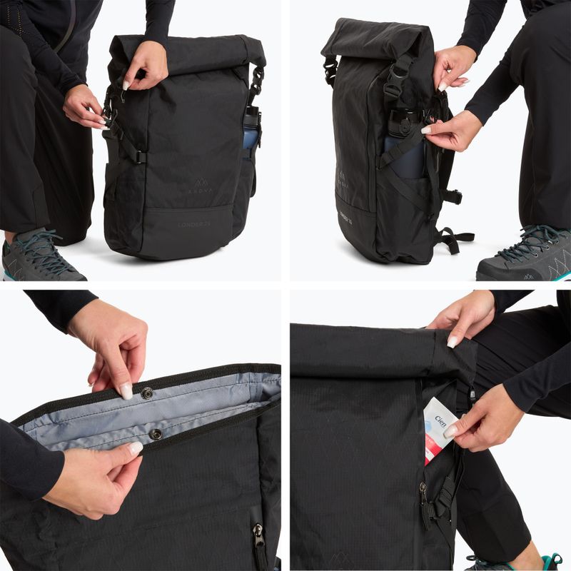 Turistický batoh KADVA Londer 25 l černý 11