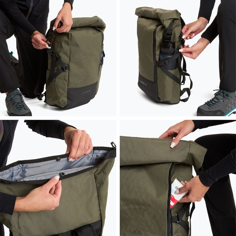 Turistický batoh KADVA Londer 25 l zelený 11