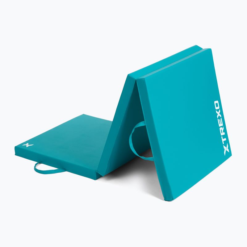 Skládací gymnastická matrace XTREXO 180 x 60 x 5 cm green
