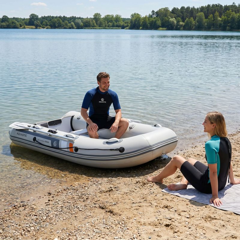 Čtyřmístný ponton AQUASTIC DS Hybrid šedý 14