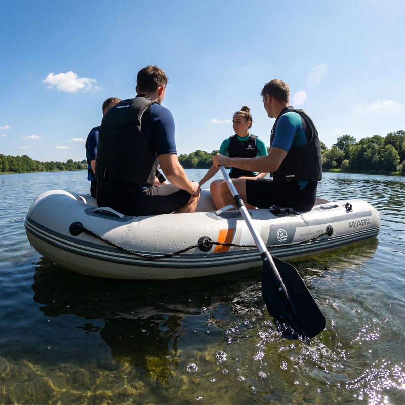 Čtyřmístný ponton AQUASTIC DS Hybrid šedý 15