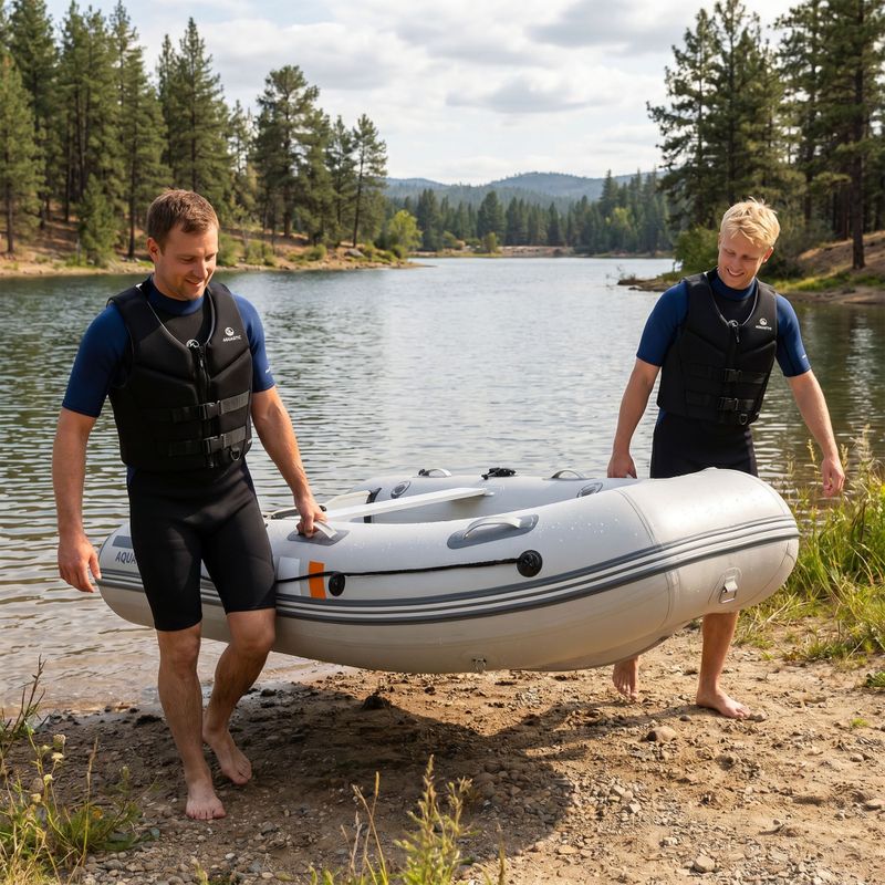 Čtyřmístný ponton AQUASTIC DS Hybrid šedý 16