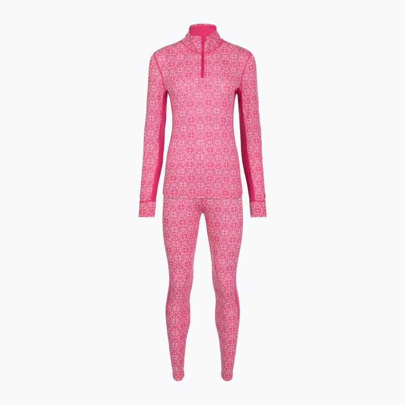 Dámská sada funkčního prádla Woolcano SET1121 Pink 3