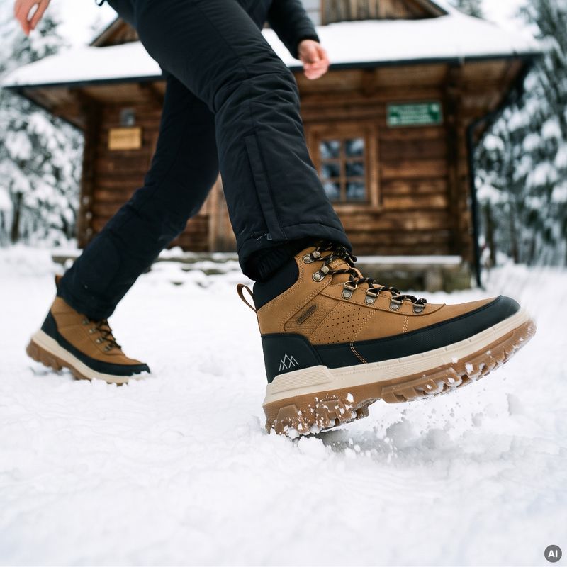 Pánské sněhule KADVA CANTYO MID WP Brown/Black 10