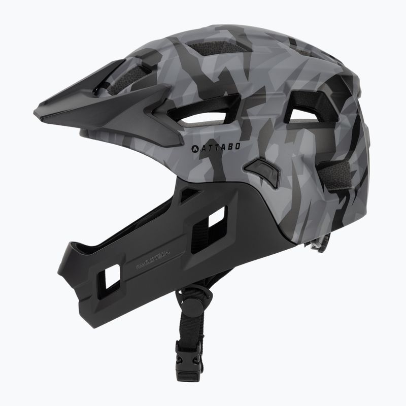 Dětská cyklistická helma ATTABO Predator full face gray 3
