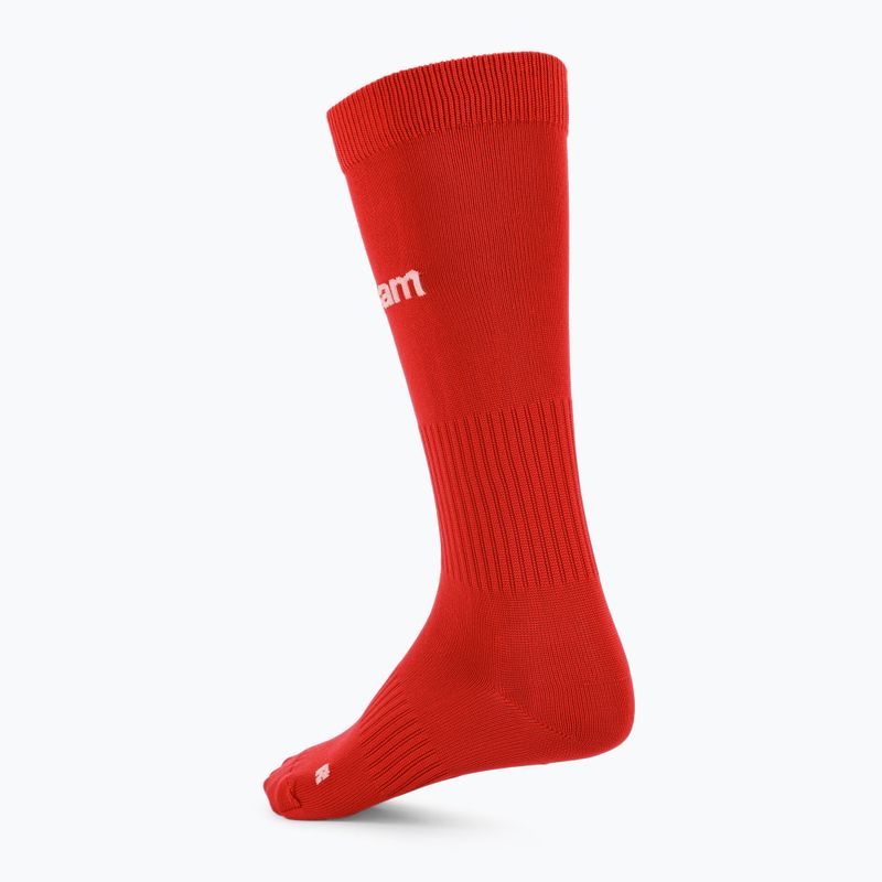 Dětské fotbalové ponožky OneTeam Precision football socks sada 2-pack červená 3
