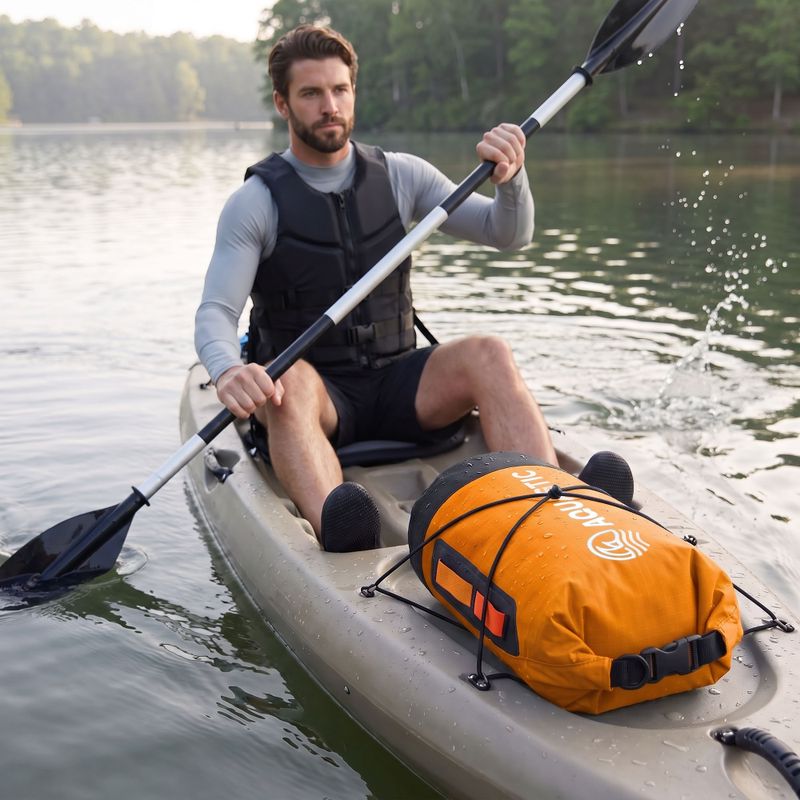 Vodotěsný pytel AQUASTIC Dry Bag 8 l Nylon/TPU oranžový 2