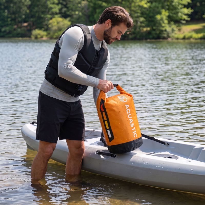 Vodotěsný pytel AQUASTIC Dry Bag 20 l Nylon/TPU oranžový 2