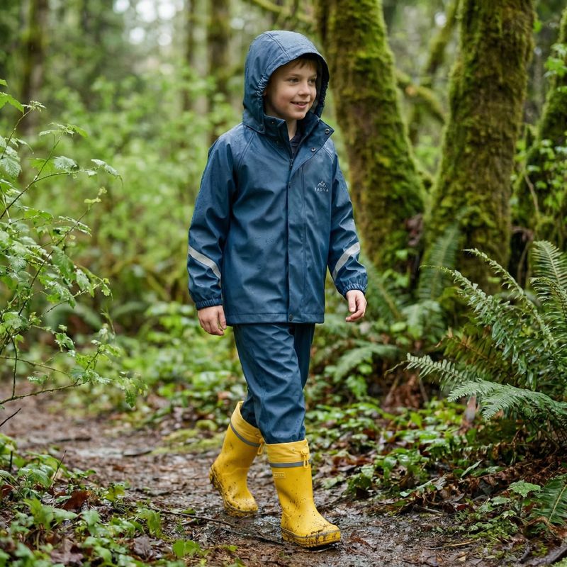 Dětské gumáky KADVA PuddleProof JR s reflexními prvky žluté 3