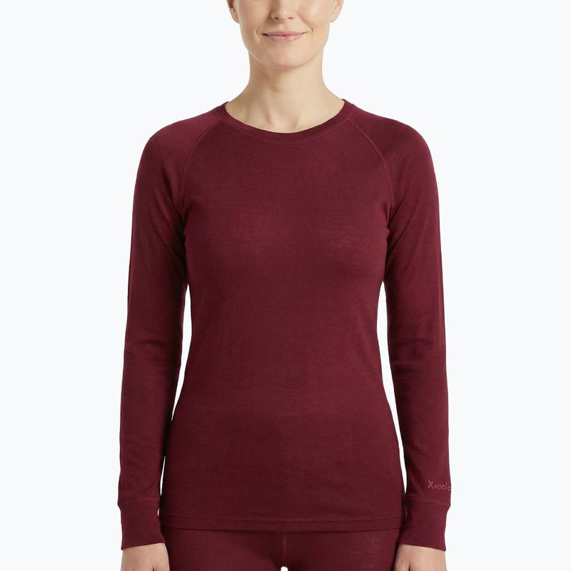 Dámská sada termoprádla WOOLCANO Merino SET0543 burgundy 5