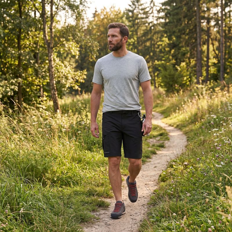 Pánská trekingová tričko KADVA Merivra merino zelená 5
