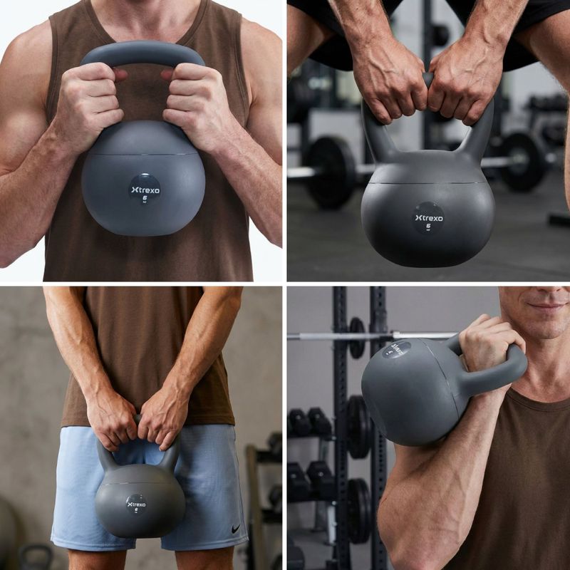 Měkký kettlebell XTREXO 4 kg grey 6