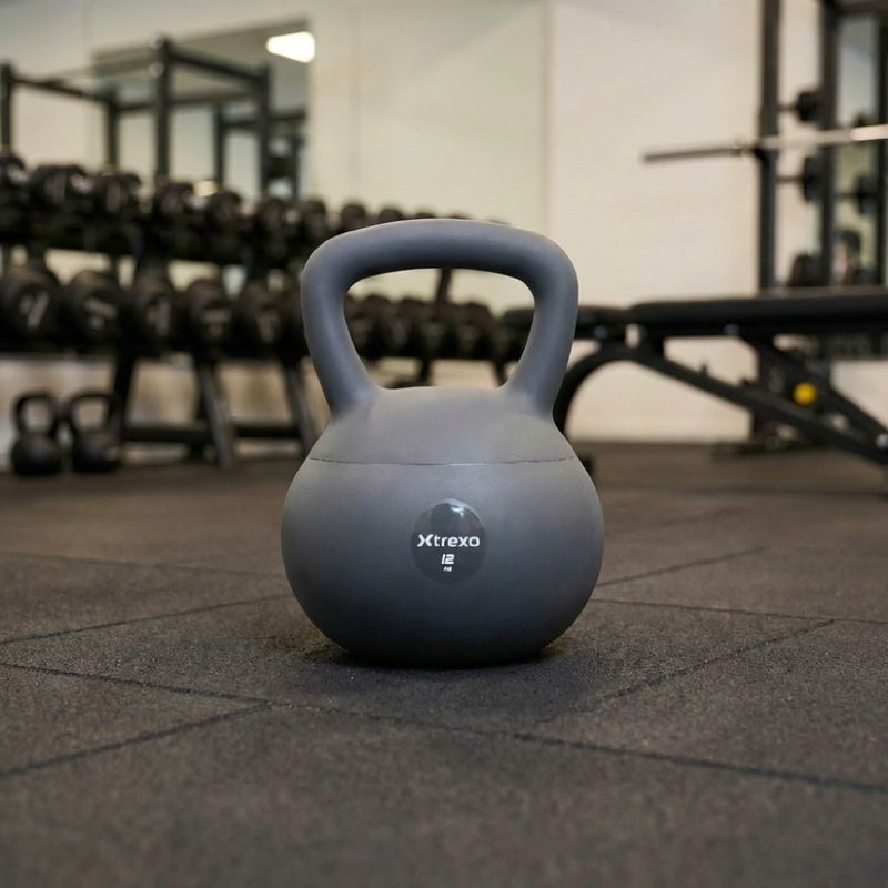 Kettlebell SOFT XTREXO 12 kg šedý 5
