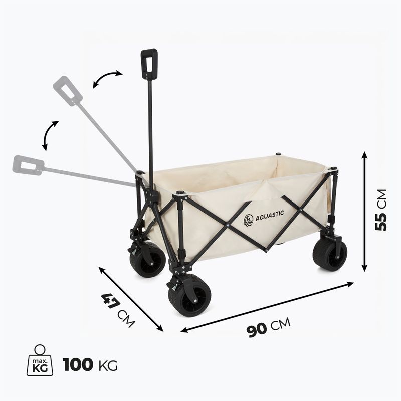 Přepravní skládací vozík AQUASTIC Caro beige 12