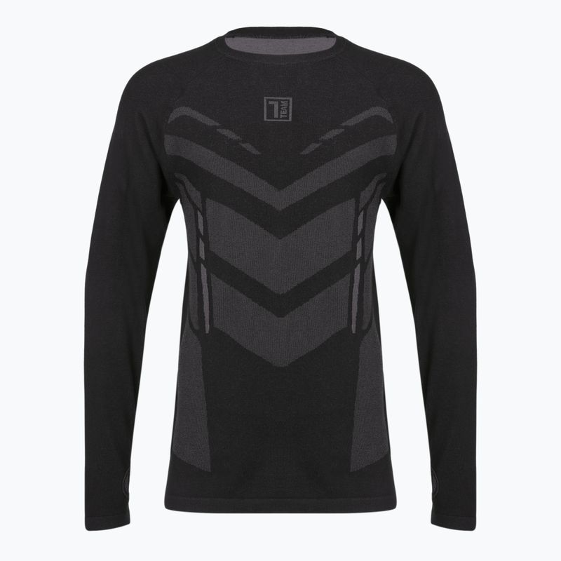 Pánská termo mikina OneTeam ACHILL BAMBOO THERMO LIGHT PLUS bezešvá black 7