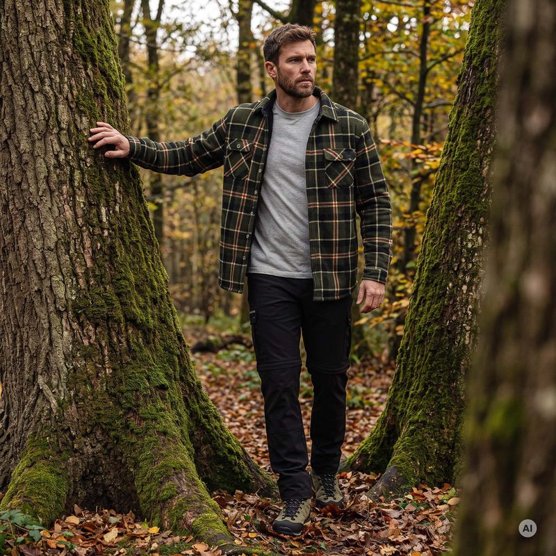 Pánská trekkingová mikina KADVA Walkora zelená 7