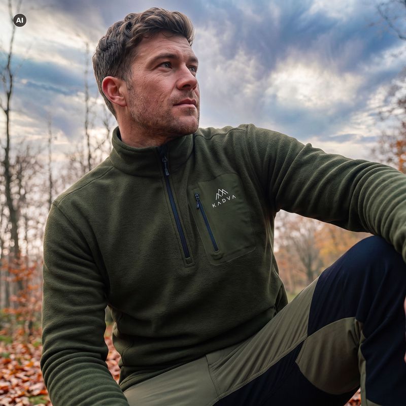 Pánská fleece mikina KADVA SumGear zelená 6