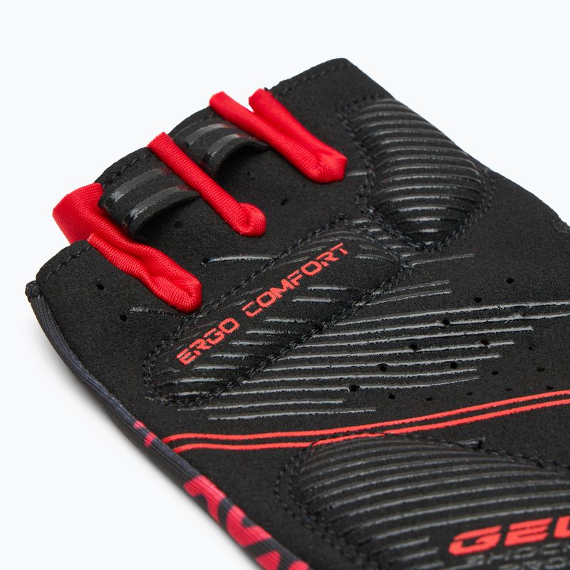 Cyklistické rukavice ATTABO Vito gel shock proof red/black 6