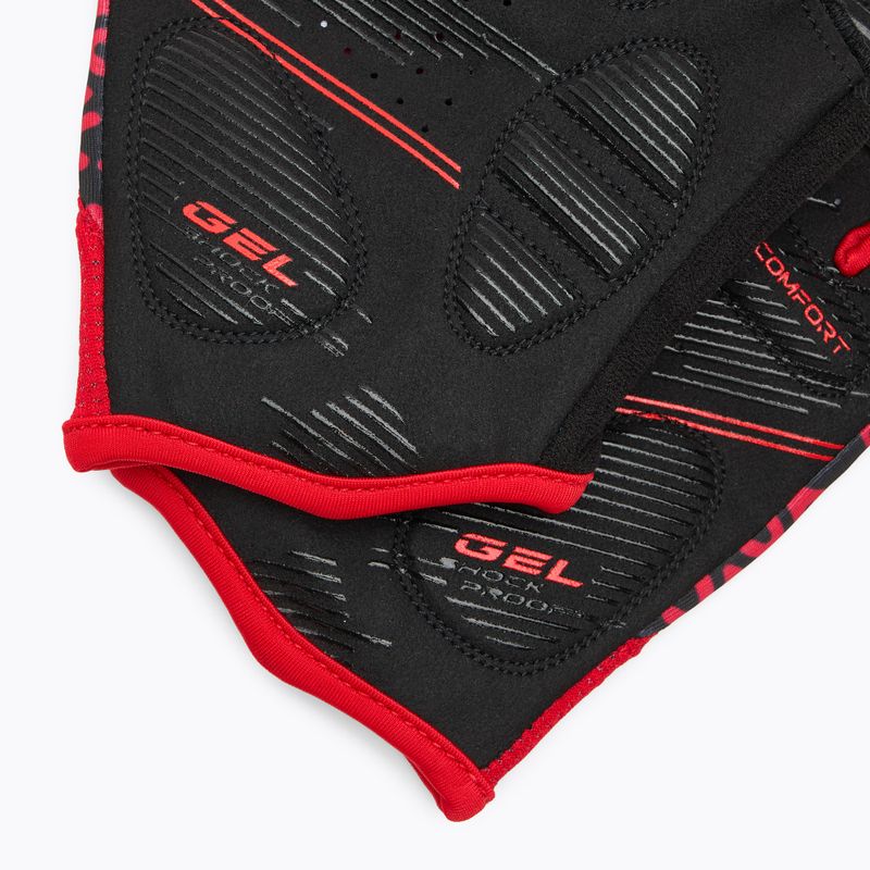 Cyklistické rukavice ATTABO Vito gel shock proof red/black 7