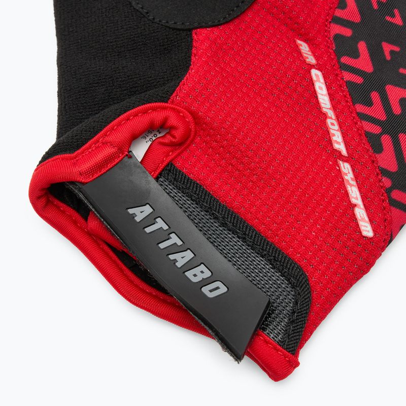 Cyklistické rukavice ATTABO Vito gel shock proof red/black 8