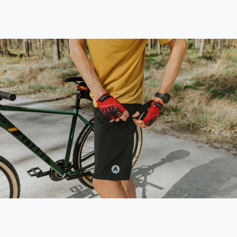 Cyklistické rukavice ATTABO Vito gel shock proof red/black 10
