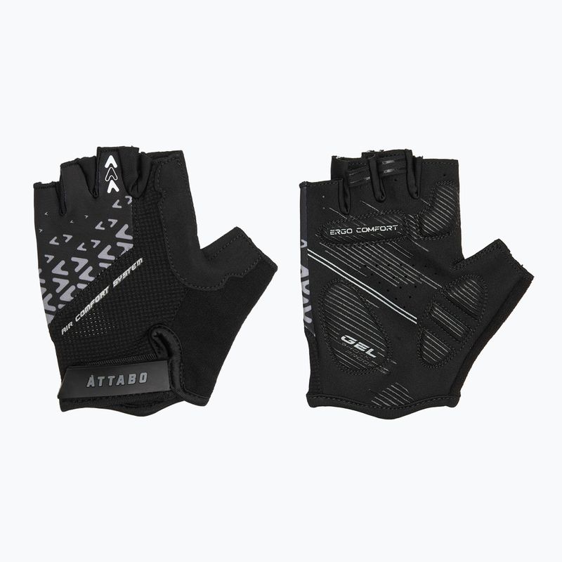 Cyklistické rukavice ATTABO Vito gel shock proof black