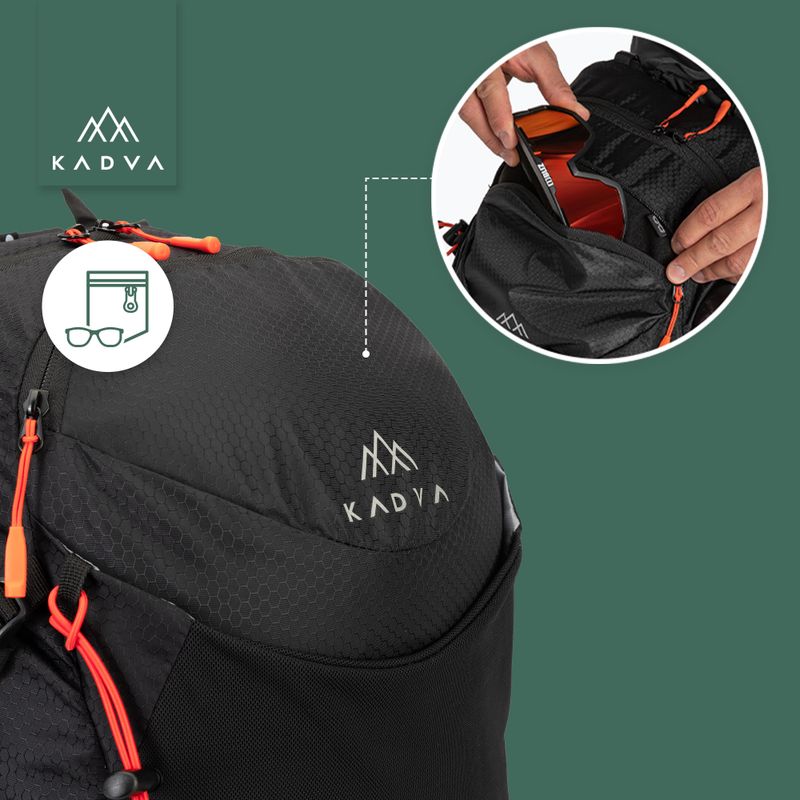 Turistický batoh KADVA Aventura 22 l černý 23