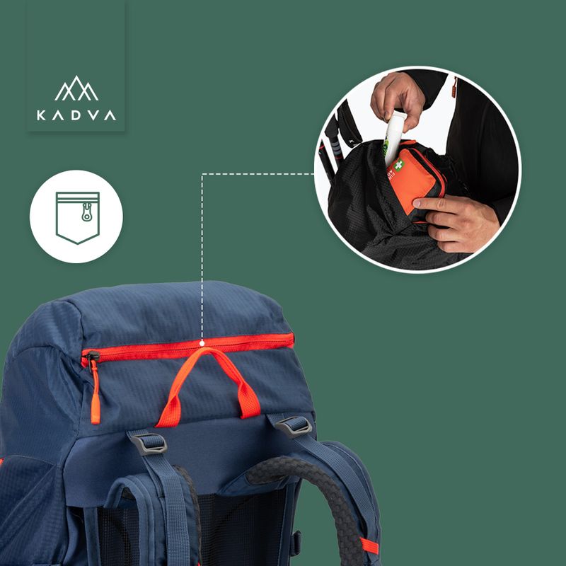 Trekový batoh KADVA Vagabundo 40 l modrý 27