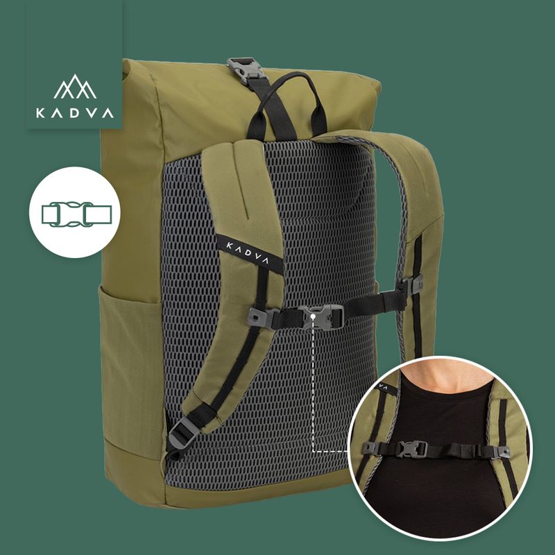 Městský batoh KADVA Companion 20 l khaki 16