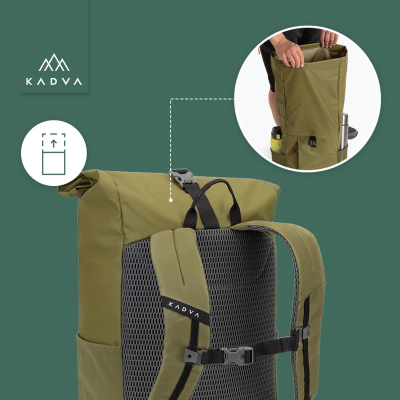 Městský batoh KADVA Companion 20 l khaki 18