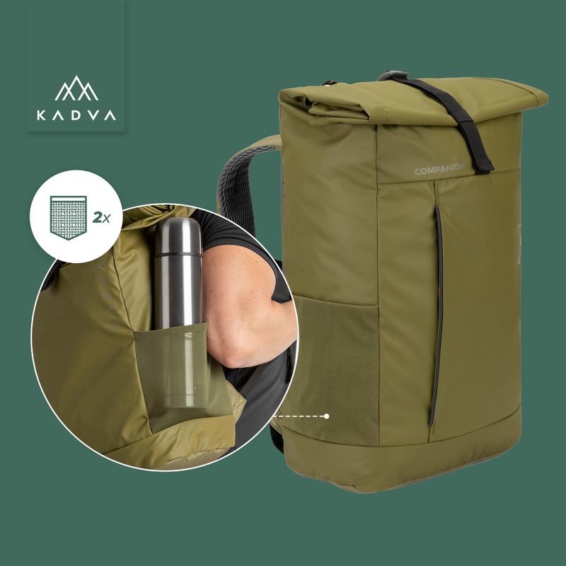 Městský batoh KADVA Companion 20 l khaki 19