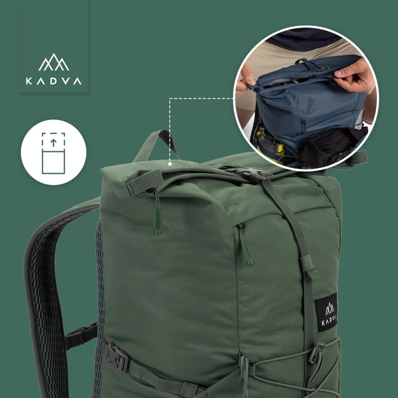 Městský batoh KADVA CityQuest 22 l zelený 23