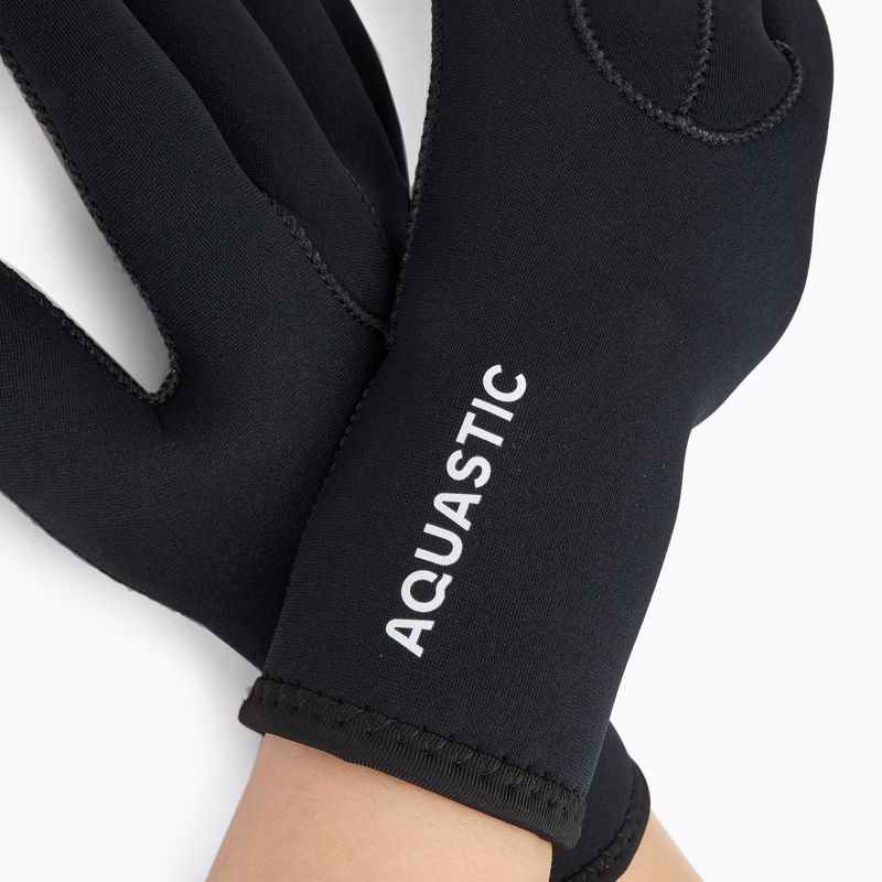 Neoprenové rukavice AQUASTIC Wintstick Gloves 3 mm černé 5