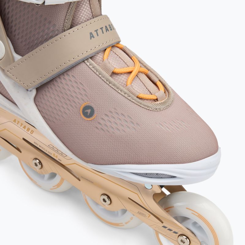 Dámské kolečkové brusle ATTABO Luna fitness beige 6