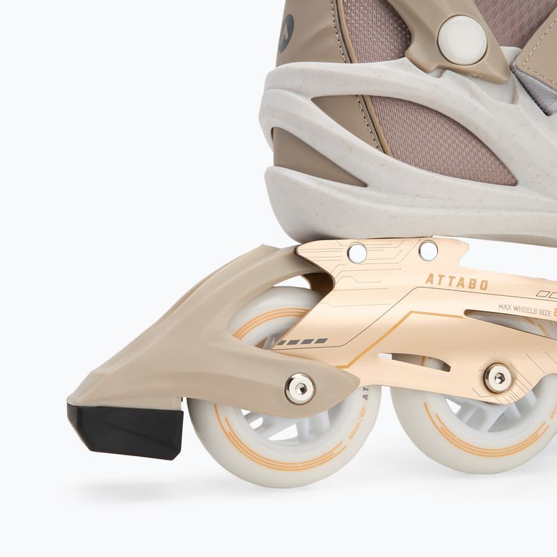 Dámské kolečkové brusle ATTABO Luna fitness beige 8