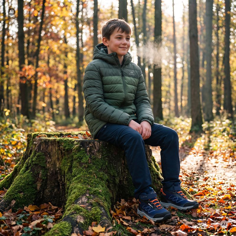 Dětská zateplená bunda KADVA Snoway JRG zelená 7