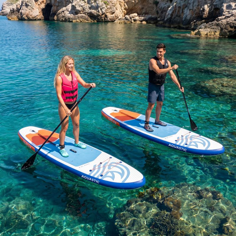 Sada paddleboard SUP nafukovací AQUASTIC Taupo 10'8" allround modrý 21
