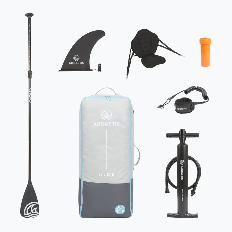 Sada paddleboard SUP nafukovací AQUASTIC Este 12'0" modrý 20
