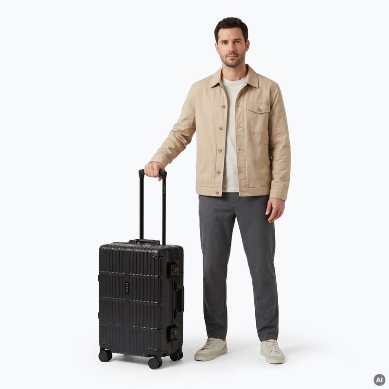 Cestovní kufr Kadva Tigre 37l Black 2