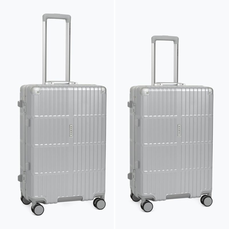 Střední cestovní kufr Kadva Tigre 64l Silver 6