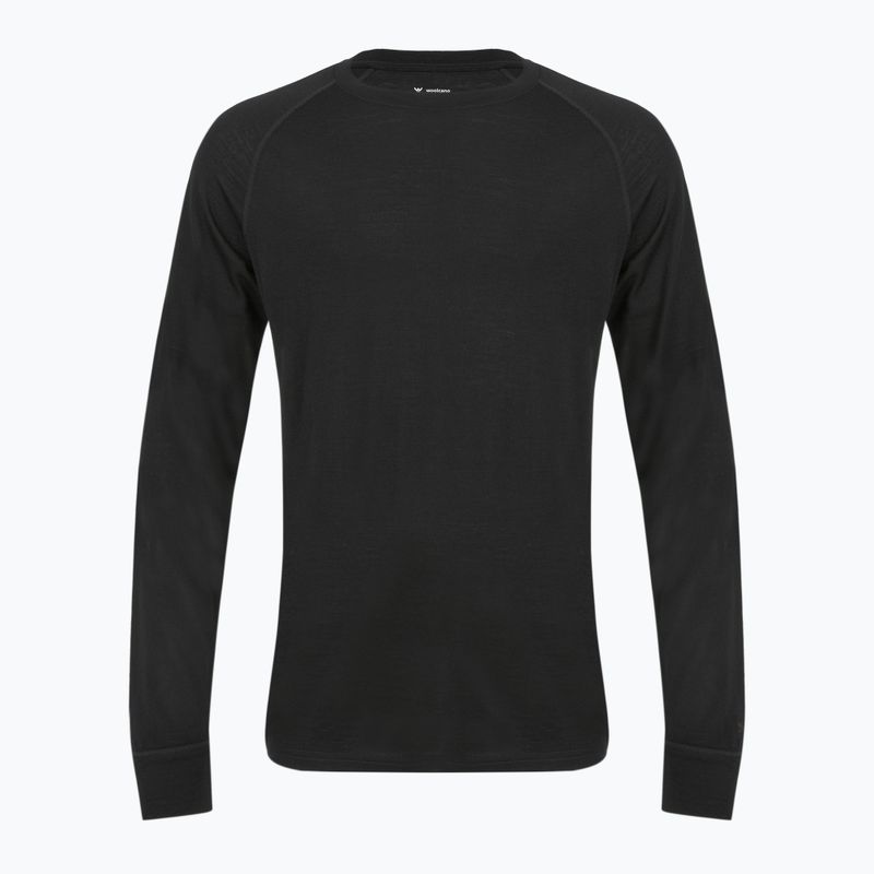 Pánská termo mikina 100% WOOLCANO MERINO TOP0538 black 7