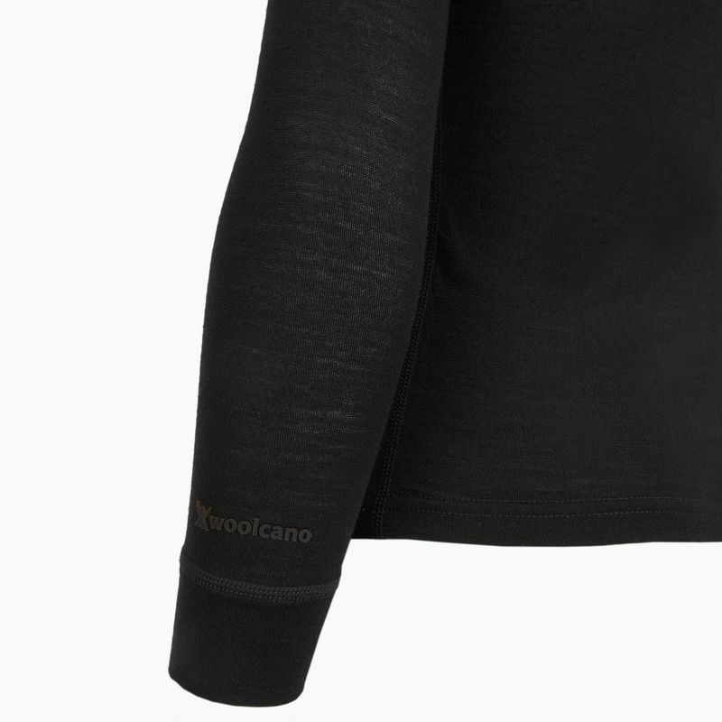 Dětská termo mikina WOOLCANO termoaktywna 100% MERINO TOP00947 black 5