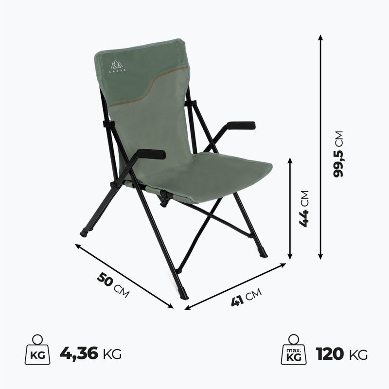 Turistická židle KADVA CAMPchair 1.0 zelená 16