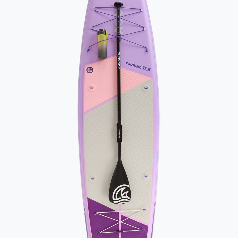 Sada paddleboard SUP nafukovací AQUASTIC Touring 11'6" fialový 10